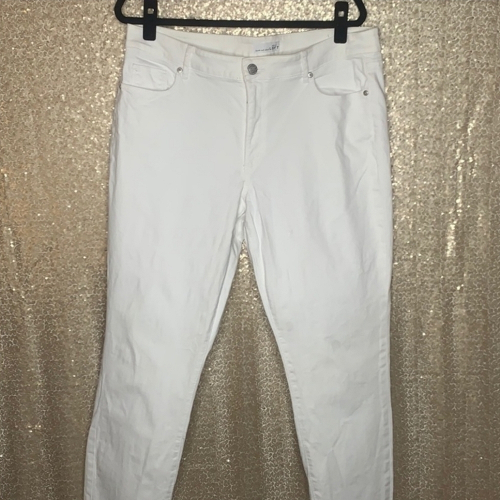 Loft White Jeans